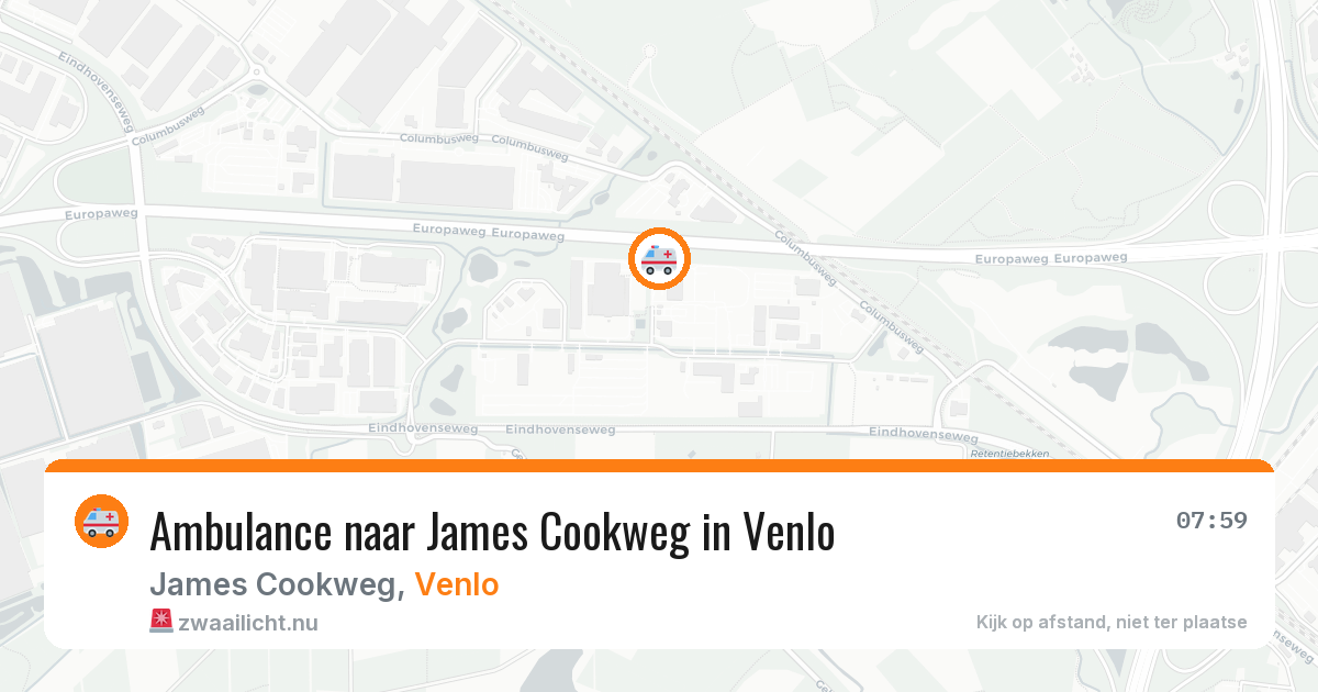 Ambulance naar James Cookweg in Venlo — 10 jul 2026