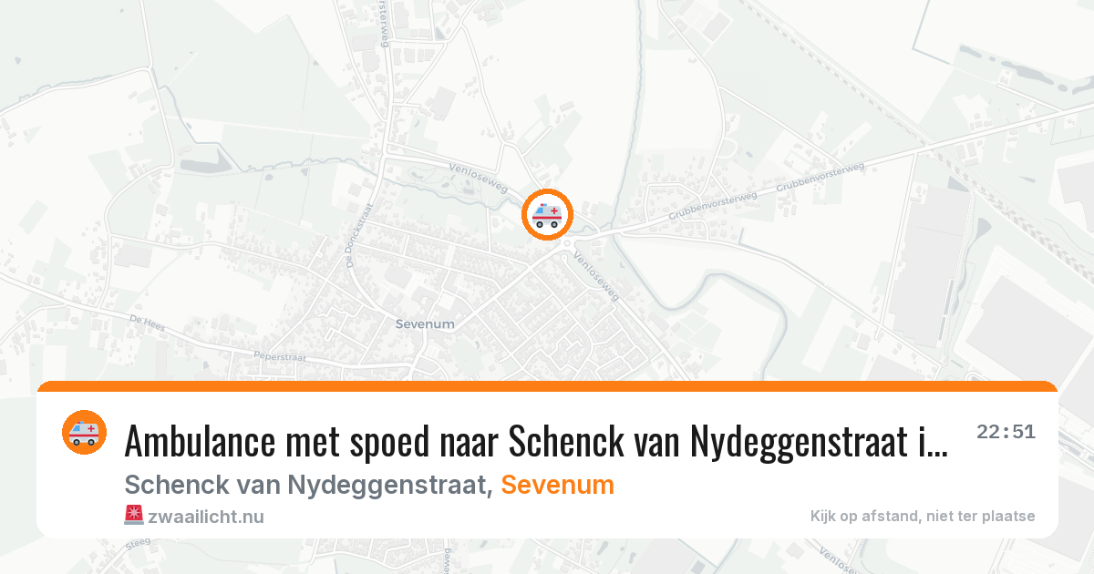 Ambulance met spoed naar Schenck van Nydeggenstraat in Sevenum — 17 jul 2026