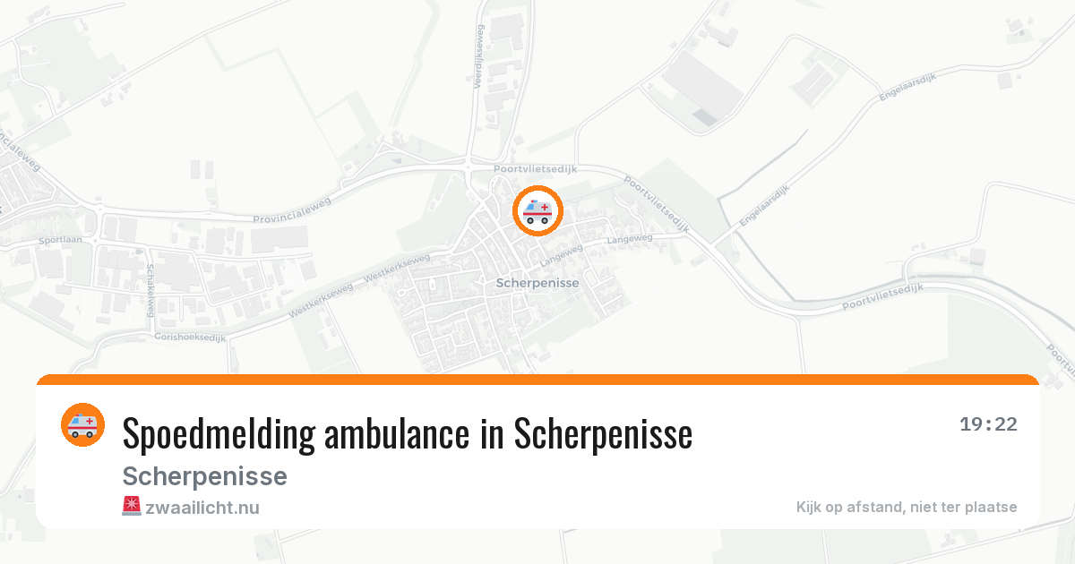 Spoedmelding ambulance in Scherpenisse — 12 jul 2026