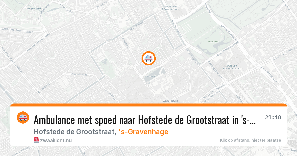 Ambulance met spoed naar Hofstede de Grootstraat in 's-Gravenhage — 31 jan 2026