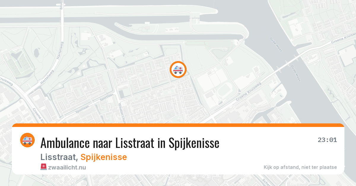 Ambulance naar Lisstraat in Spijkenisse — 26 jul 2026