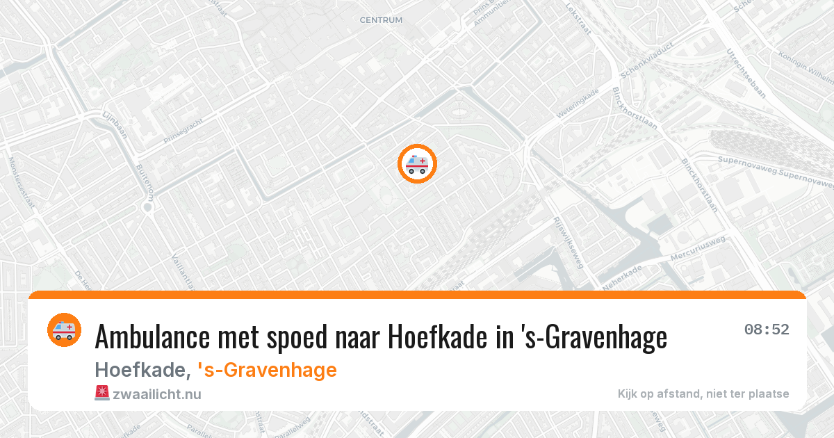 Ambulance met spoed naar Hoefkade in 's-Gravenhage — 8 apr 2026