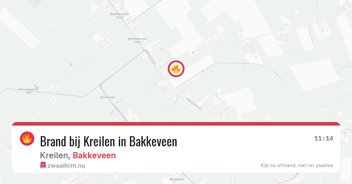 Brand bij Kreilen in Bakkeveen — 17 jul 2026