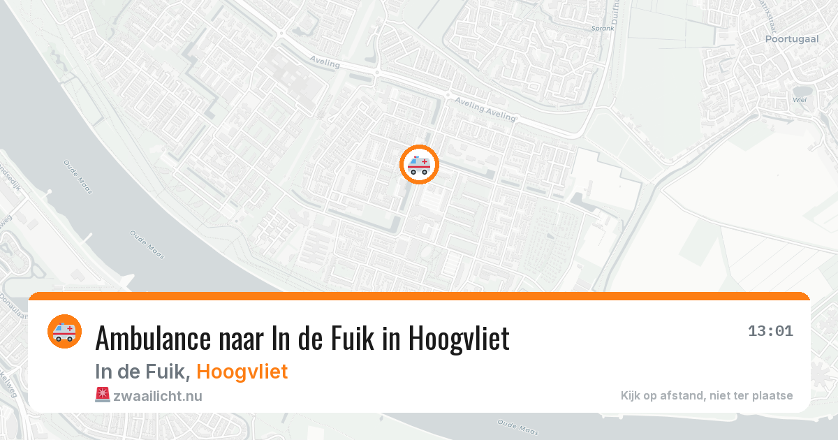 Ambulance naar In de Fuik in Hoogvliet — 25 jul 2026