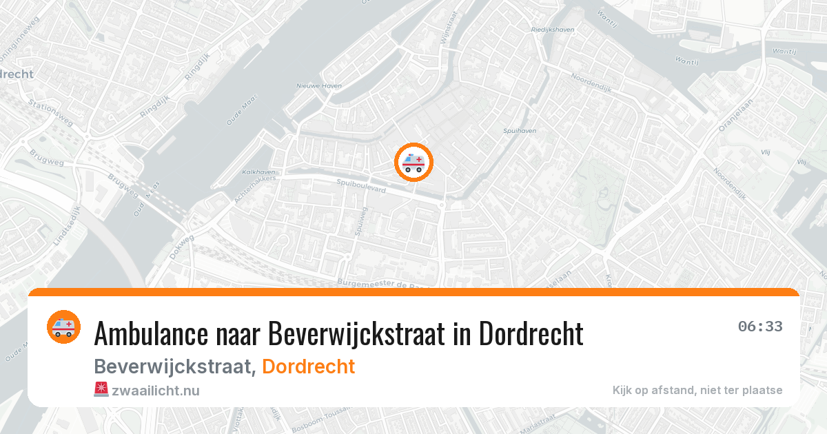 Ambulance naar Beverwijckstraat in Dordrecht — 18 jul 2026