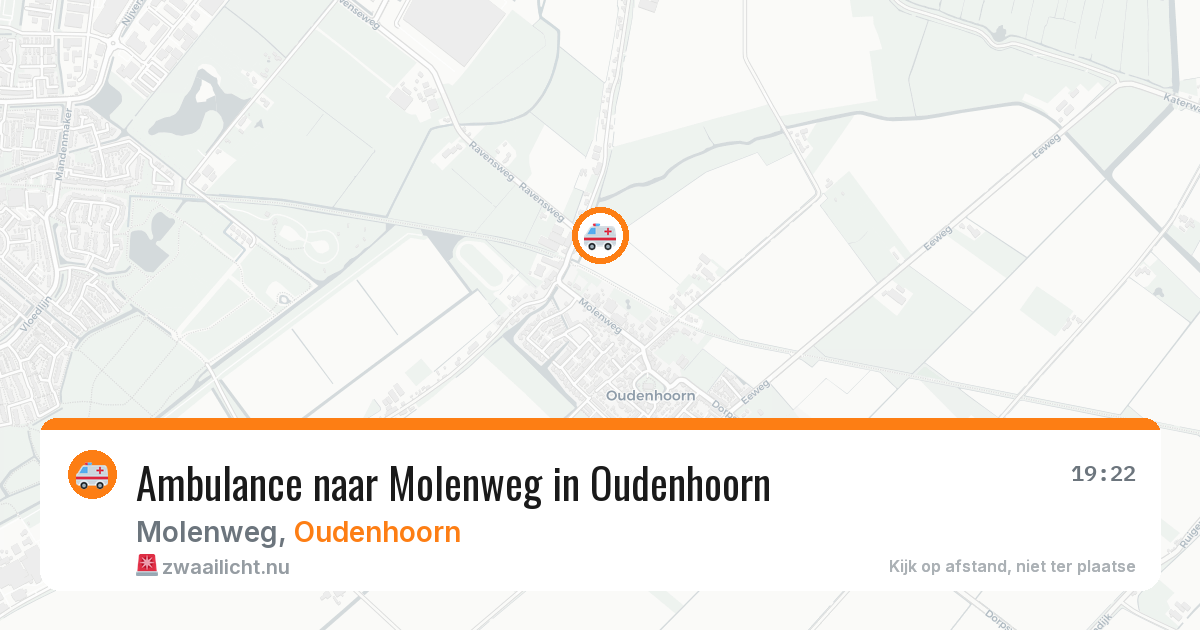 Ambulance naar Molenweg in Oudenhoorn — 23 mrt 2026