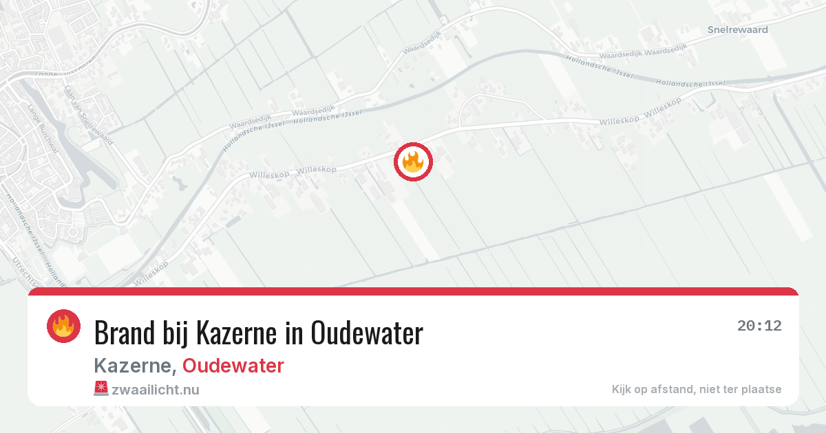 Brand bij Kazerne in Oudewater — 6 jun 2026