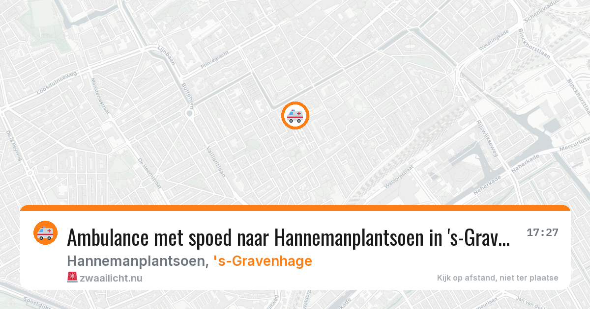 Ambulance met spoed naar Hannemanplantsoen in 's-Gravenhage — 6 mrt 2026