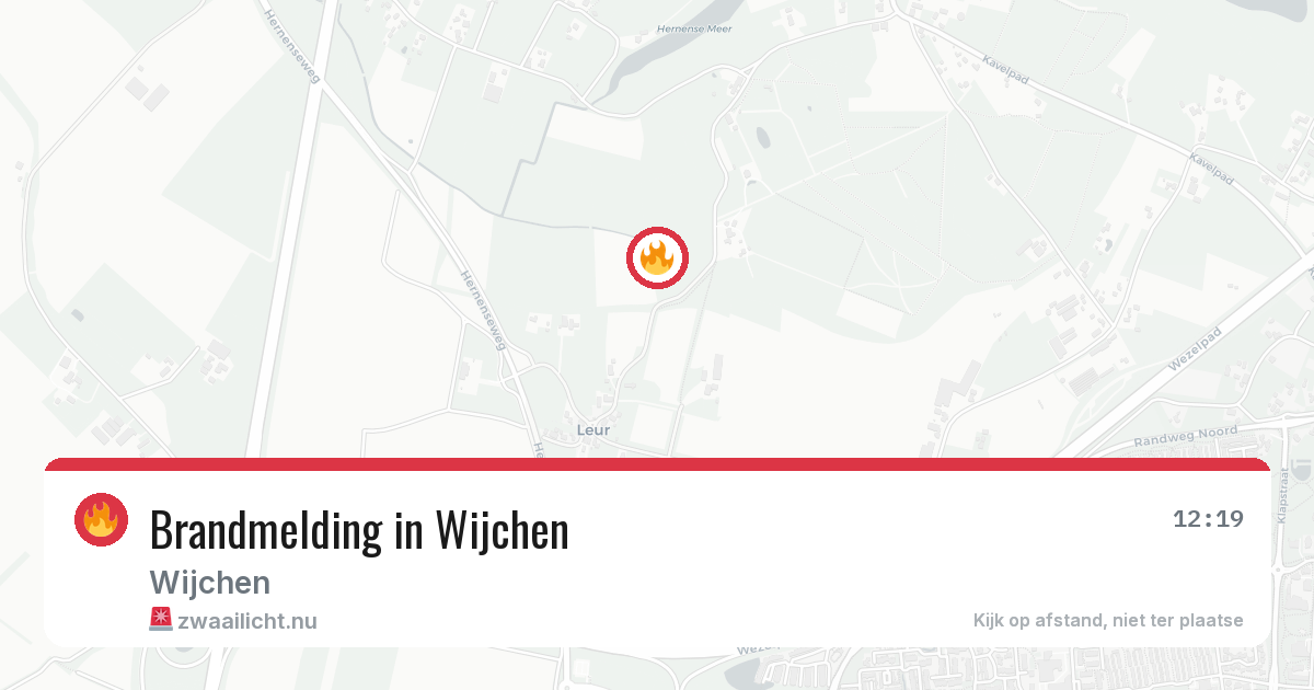 Brandmelding in Wijchen — 17 jul 2026