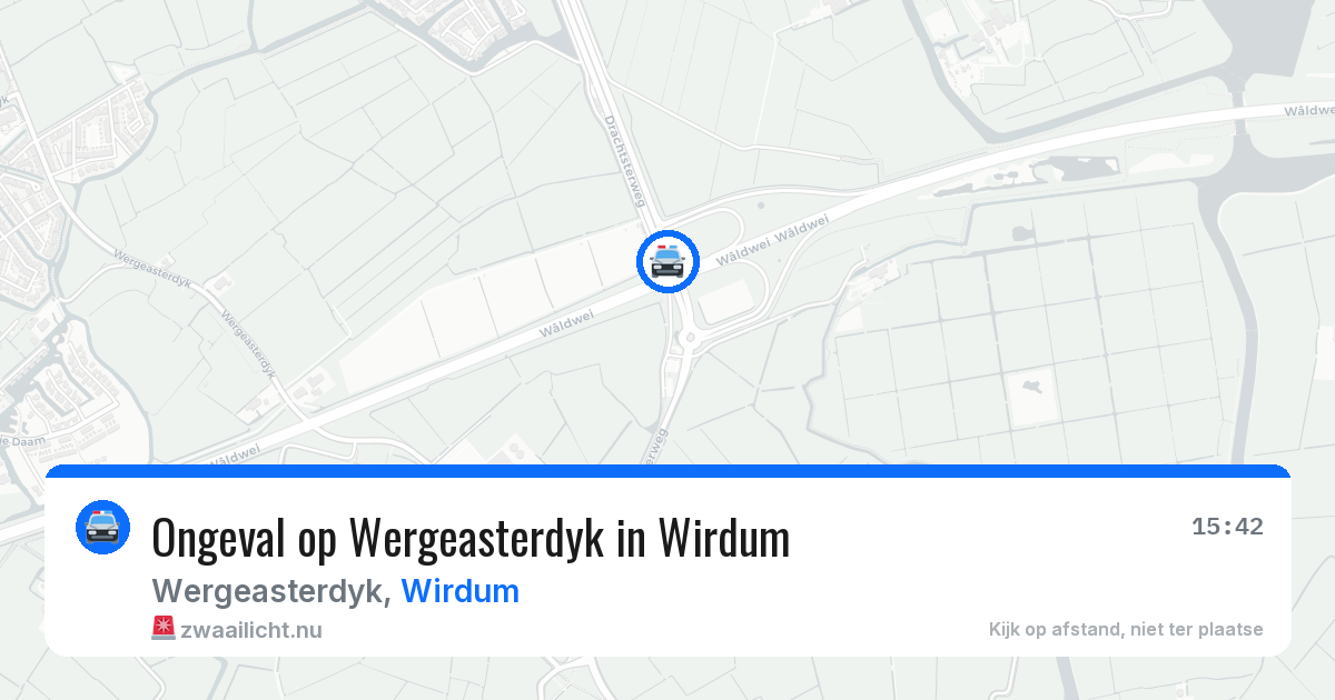 Ongeval op Wergeasterdyk in Wirdum — 27 jan 2026