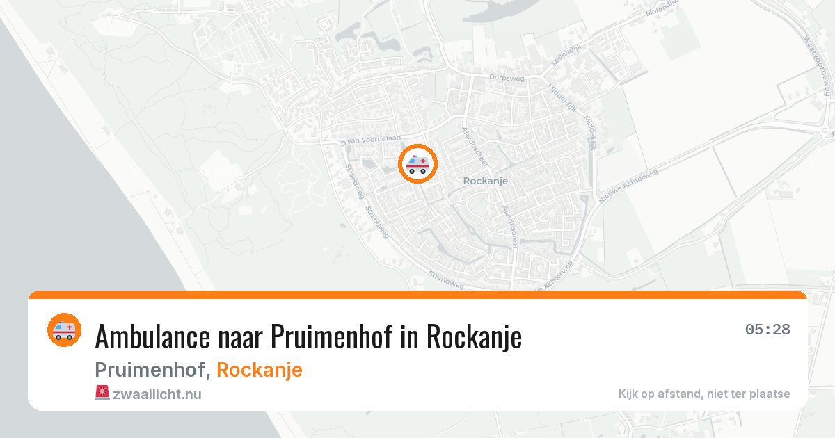 Ambulance naar Pruimenhof in Rockanje — 1 jun 2026