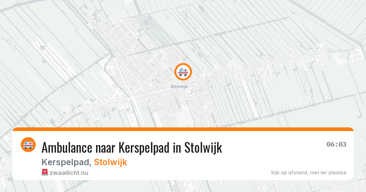 Ambulance naar Kerspelpad in Stolwijk — 19 jul 2026
