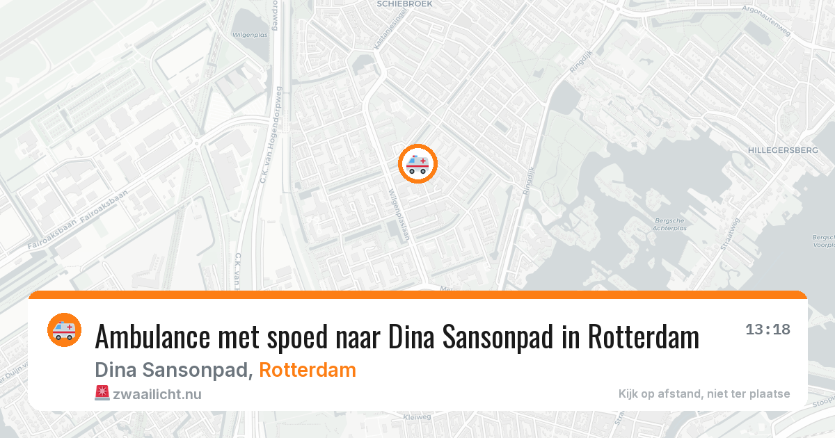 Ambulance met spoed naar Dina Sansonpad in Rotterdam — 12 jul 2026