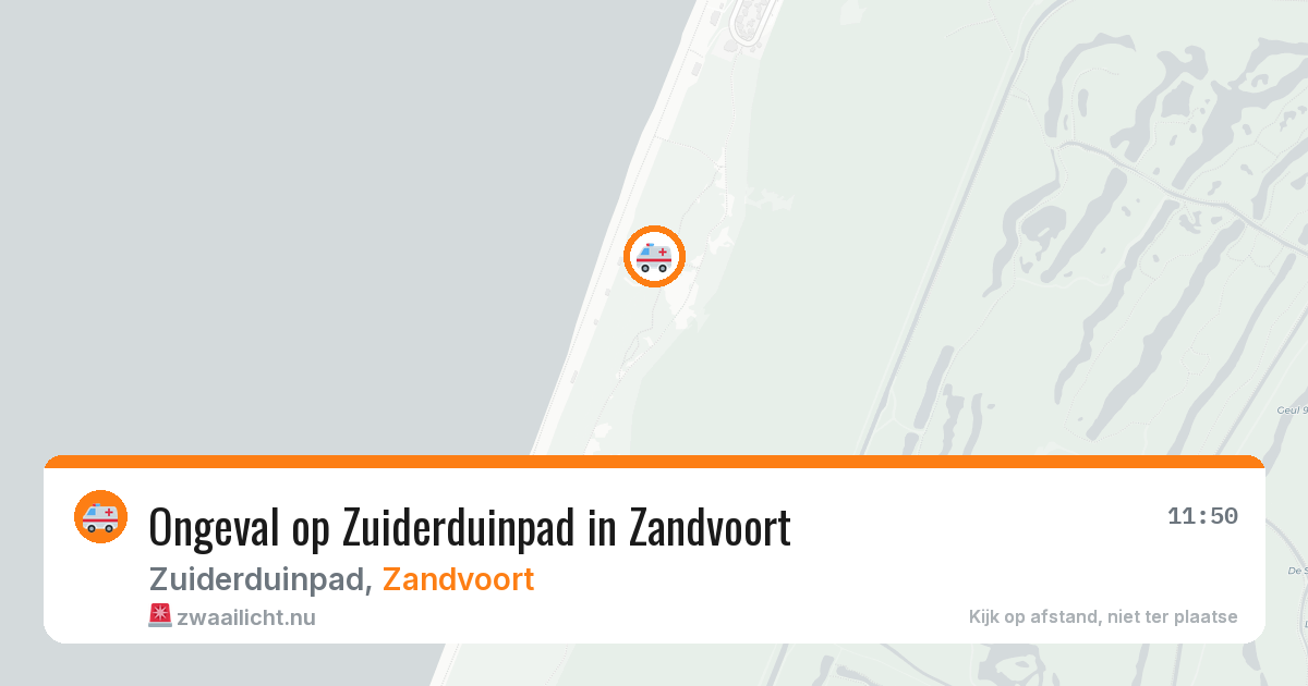 Ongeval op Zuiderduinpad in Zandvoort — 19 jul 2026
