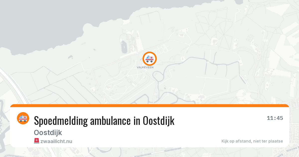 Spoedmelding ambulance in Oostdijk — 14 mei 2026