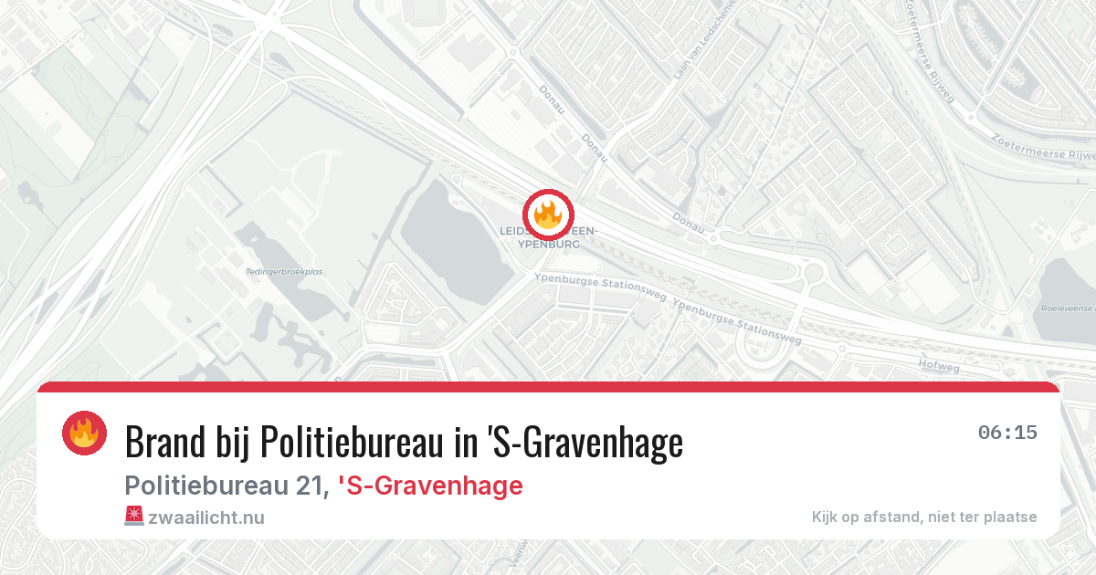 Brand bij Politiebureau in 'S-Gravenhage — 25 mrt 2026