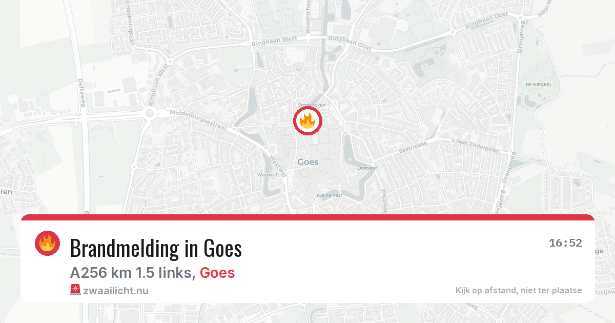Brandmelding in Goes — 2 mrt 2026