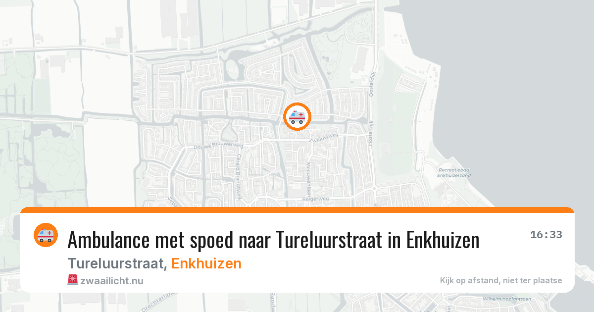 Ambulance met spoed naar Tureluurstraat in Enkhuizen — 17 jan 2026