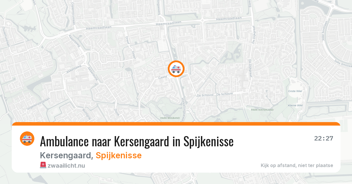 Ambulance naar Kersengaard in Spijkenisse — 5 jun 2026