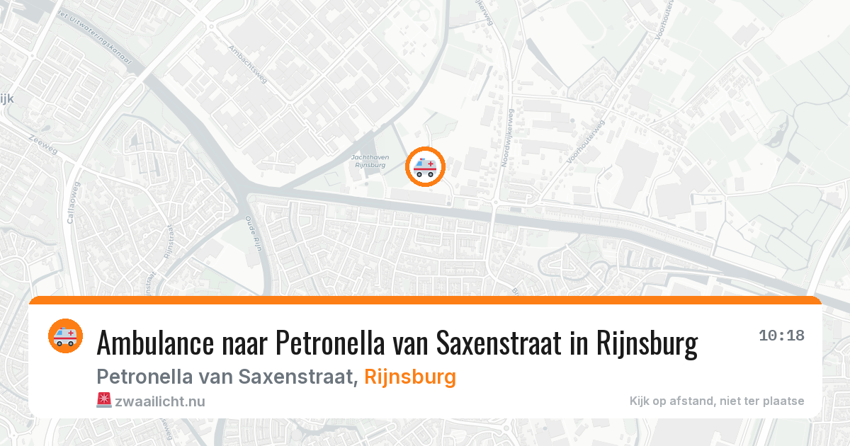 Ambulance naar Petronella van Saxenstraat in Rijnsburg — 29 mei 2026