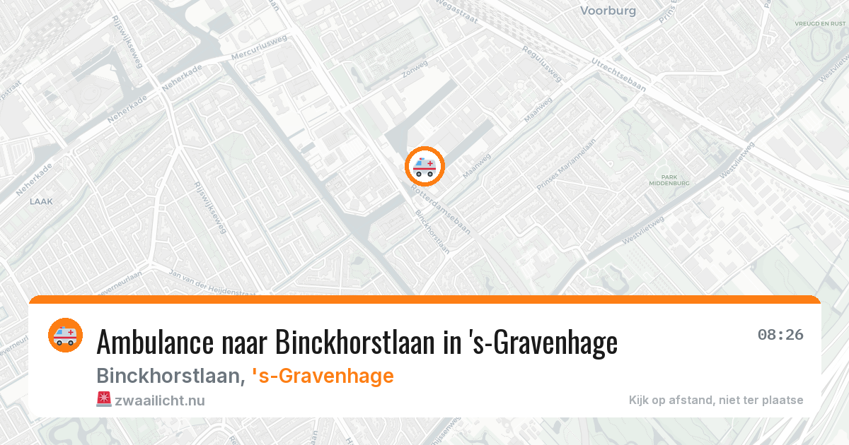 Ambulance naar Binckhorstlaan in 's-Gravenhage — 11 mei 2026