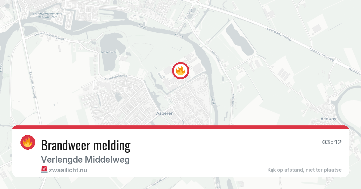 Brandweer melding — 8 jul 2026