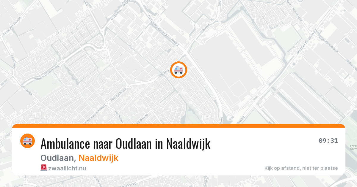 Ambulance naar Oudlaan in Naaldwijk — 12 jul 2026