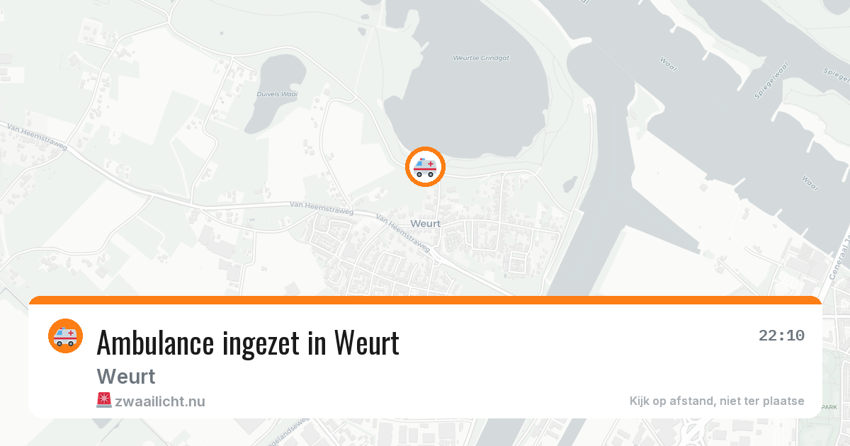 Ambulance ingezet in Weurt — 21 jul 2026