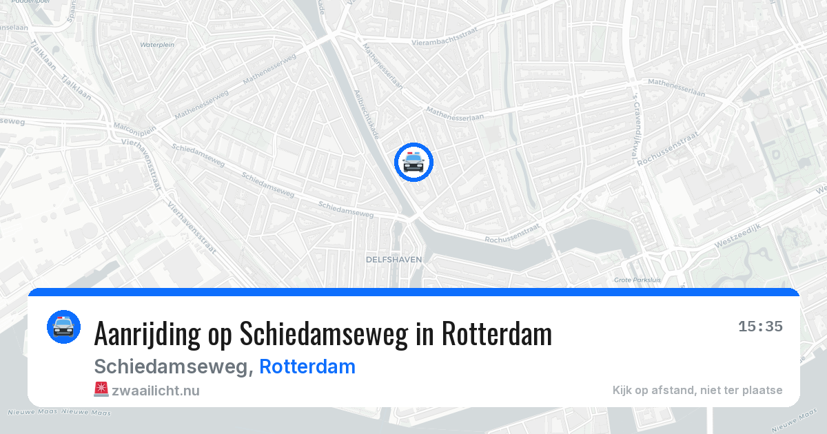 Aanrijding op Schiedamseweg in Rotterdam — 10 jun 2026