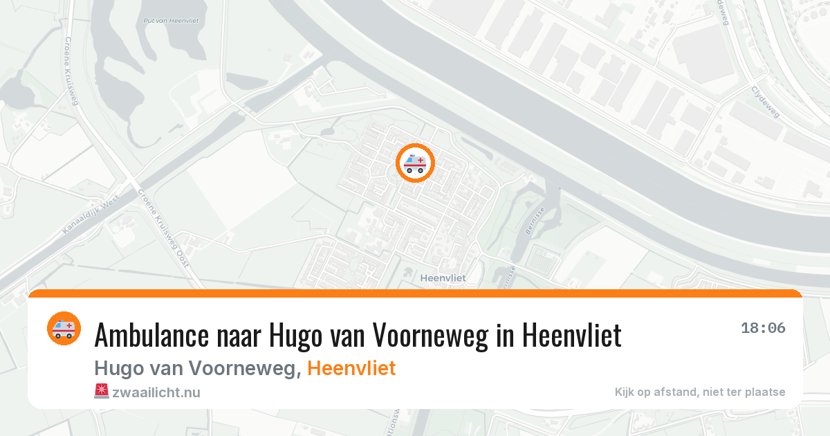 Ambulance naar Hugo van Voorneweg in Heenvliet — 11 jul 2026