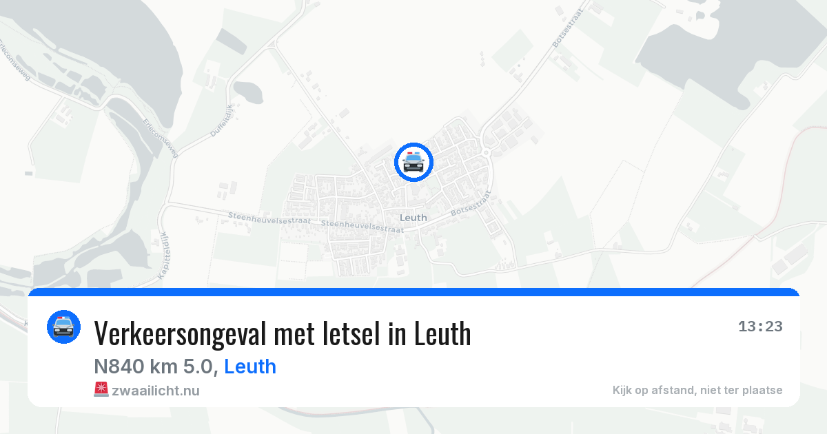Verkeersongeval met letsel in Leuth — 23 jun 2026