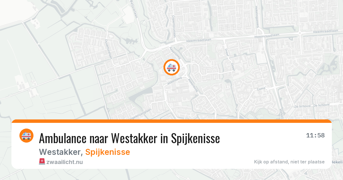 Ambulance naar Westakker in Spijkenisse — 22 mei 2026