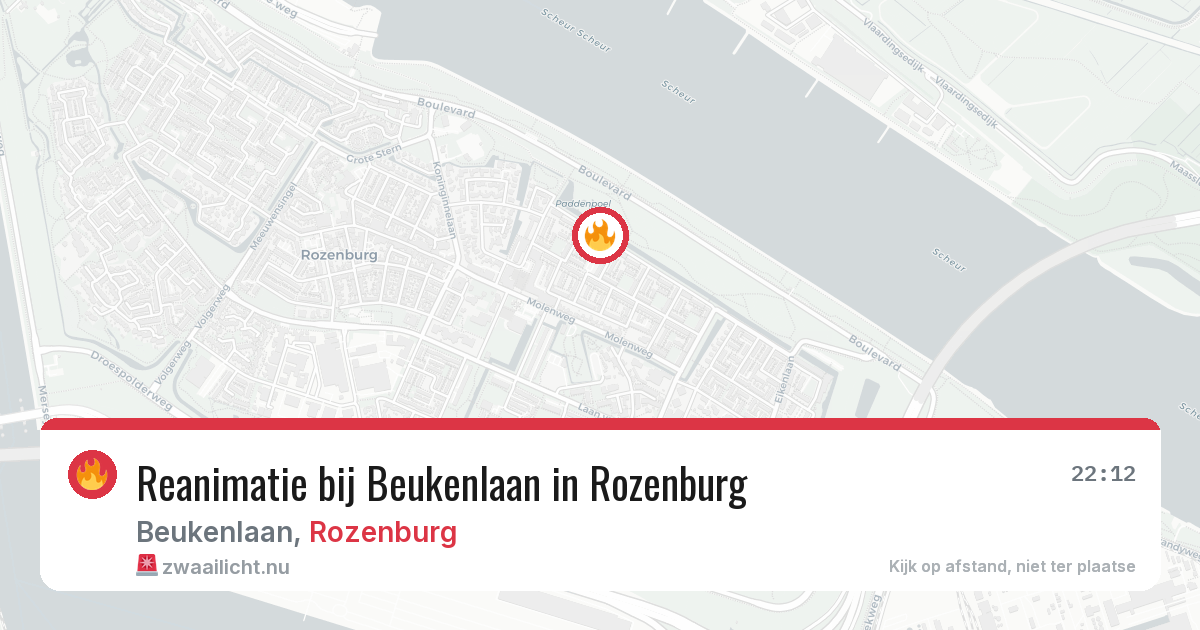 Reanimatie bij Beukenlaan in Rozenburg — 22 jul 2026