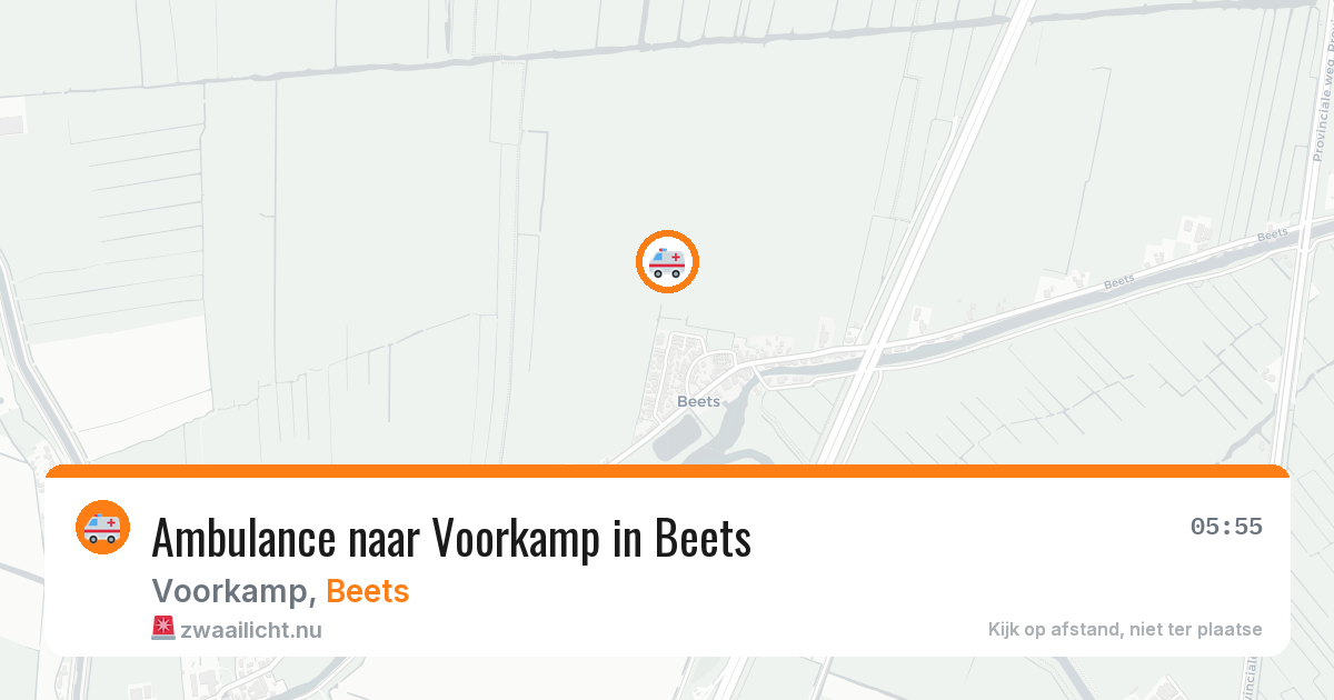 Ambulance naar Voorkamp in Beets — 9 jul 2026