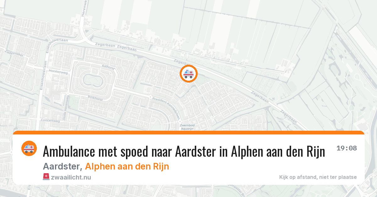 Ambulance met spoed naar Aardster in Alphen aan den Rijn — 1 jun 2026