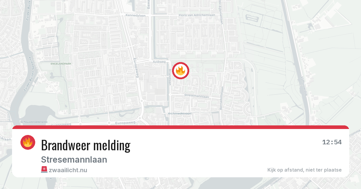 Brandweer melding — 25 apr 2026