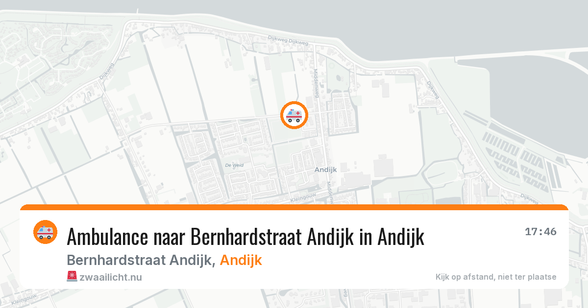 Ambulance naar Bernhardstraat Andijk in Andijk — 3 jul 2026