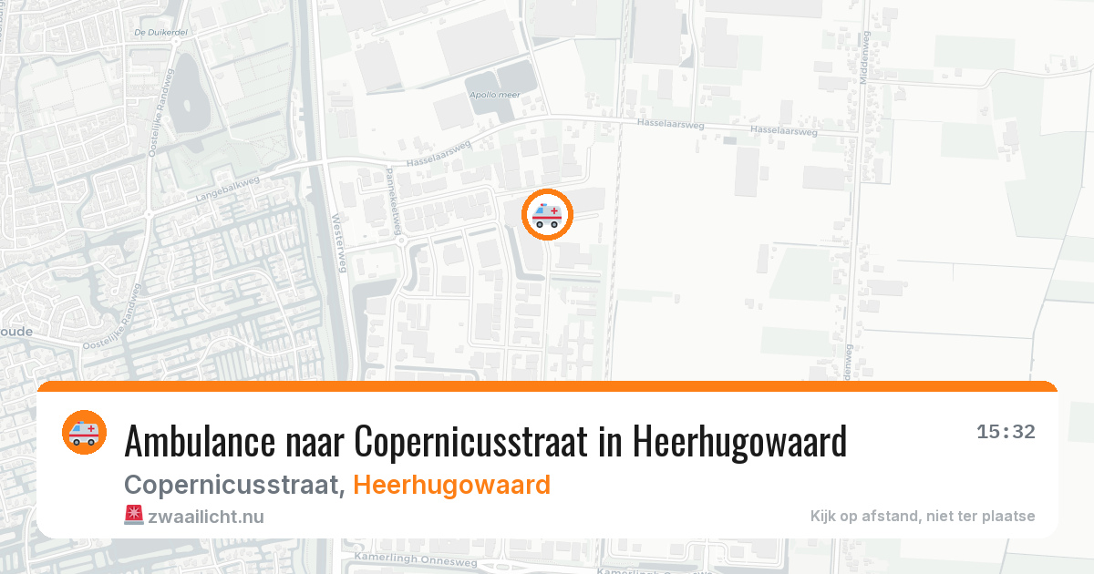 Ambulance naar Copernicusstraat in Heerhugowaard — 28 feb 2026