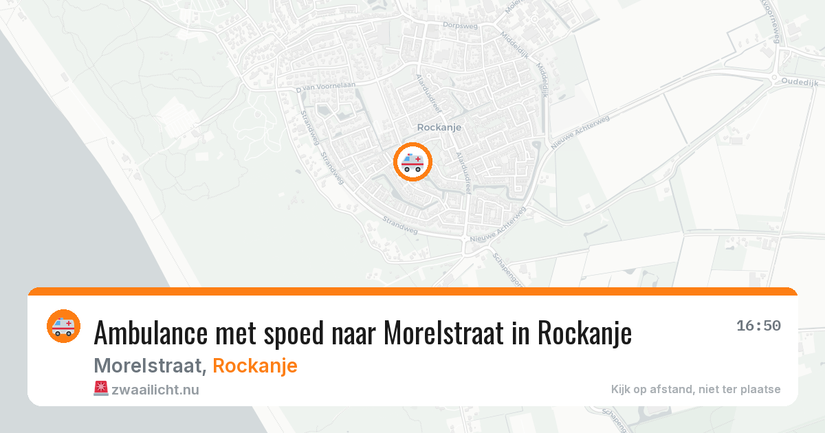 Ambulance met spoed naar Morelstraat in Rockanje — 11 mei 2026
