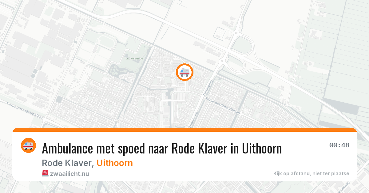 Ambulance met spoed naar Rode Klaver in Uithoorn — 21 jul 2026