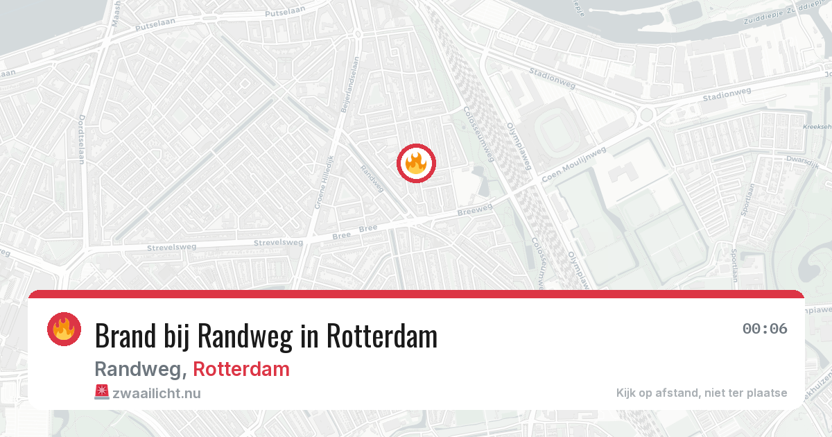 Brand bij Randweg in Rotterdam — 12 mei 2026