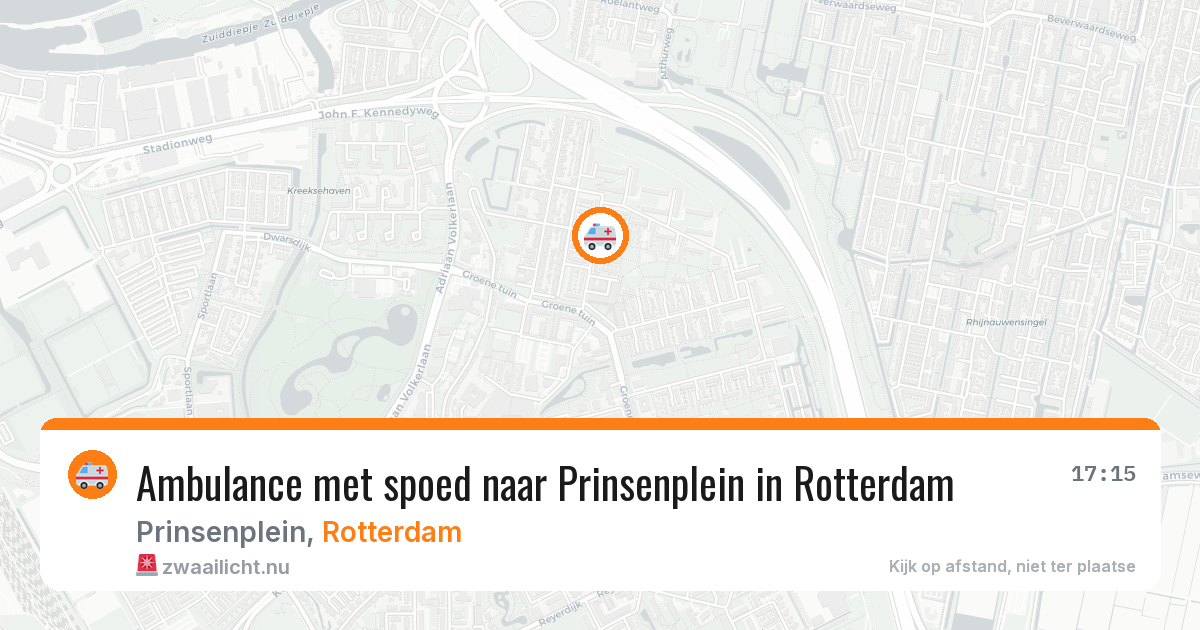 Ambulance met spoed naar Prinsenplein in Rotterdam — 2 jun 2026