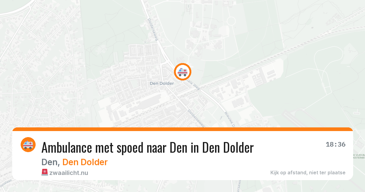 Ambulance met spoed naar Den in Den Dolder — 26 apr 2026