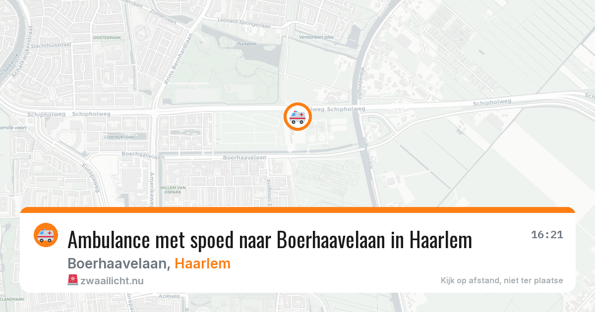 Ambulance met spoed naar Boerhaavelaan in Haarlem — 29 mei 2026