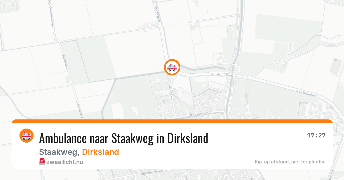 Ambulance naar Staakweg in Dirksland — 28 mrt 2026
