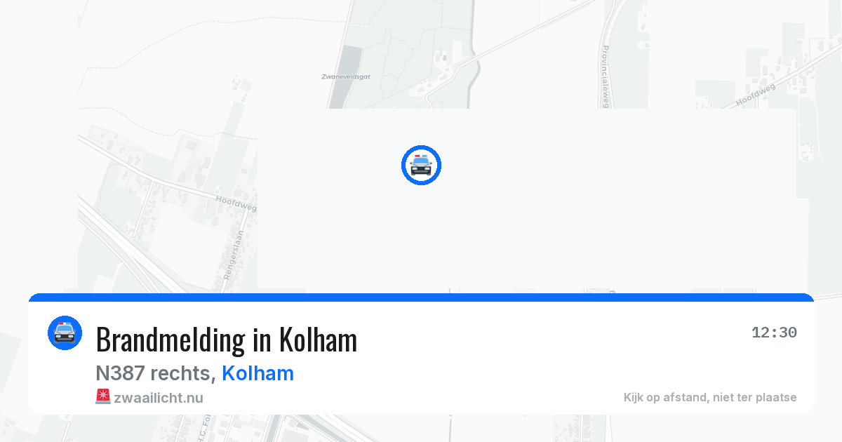 Brandmelding in Kolham — 8 apr 2026