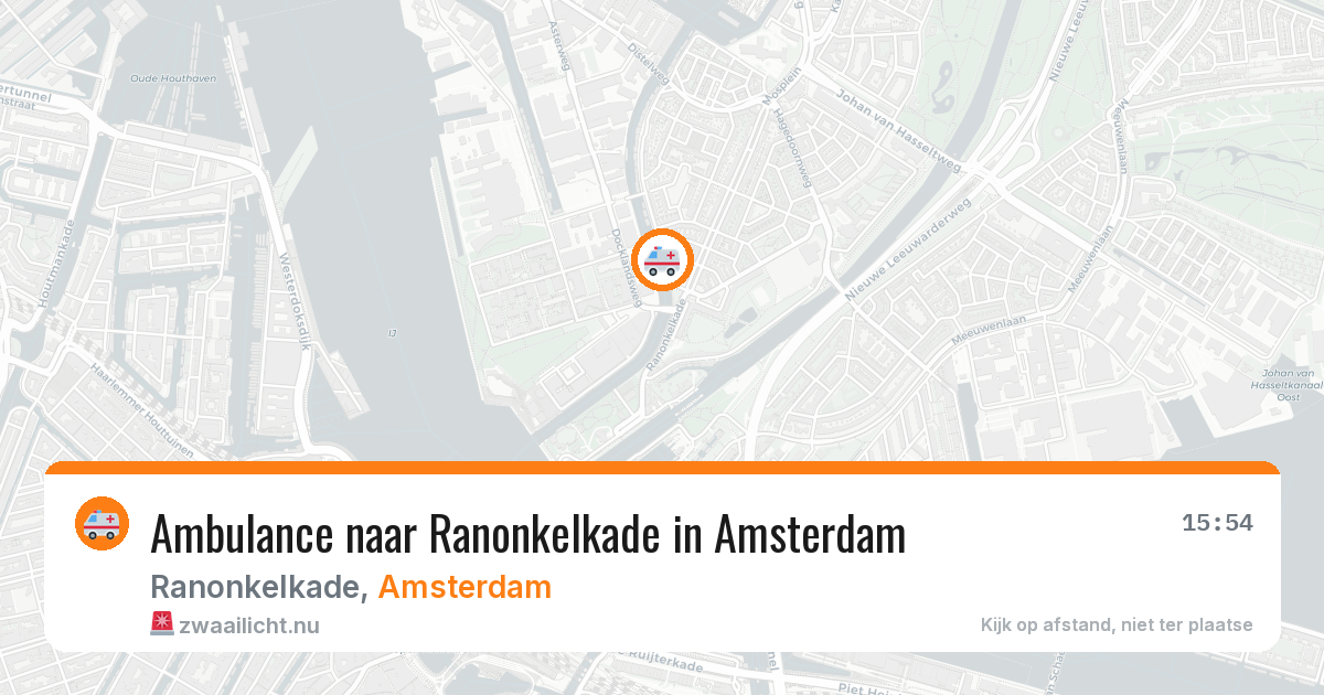 Ambulance naar Ranonkelkade in Amsterdam — 13 mei 2026