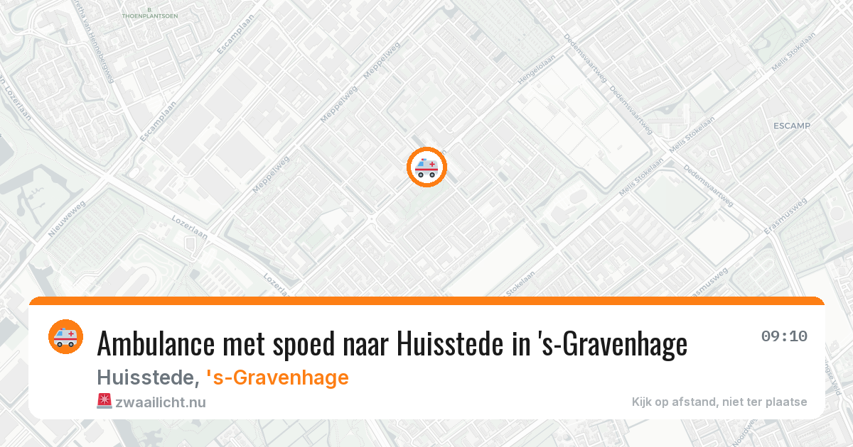 Ambulance met spoed naar Huisstede in 's-Gravenhage — 1 jun 2026
