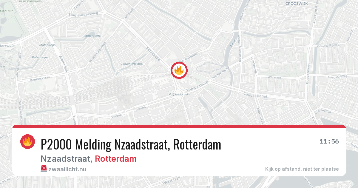 P2000 Melding Nzaadstraat, Rotterdam — 31 mei 2026