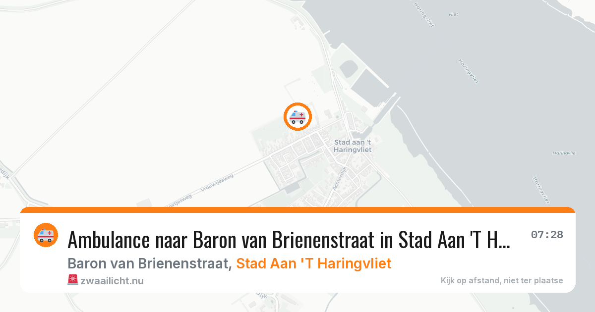 Ambulance naar Baron van Brienenstraat in Stad Aan 'T Haringvliet — 9 jun 2026
